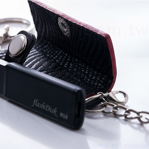 皮製隨身碟-鑰匙圈禮贈品USB-台灣設計金屬皮革材質隨身碟-客製隨身碟容量-採購訂製印刷推薦禮品